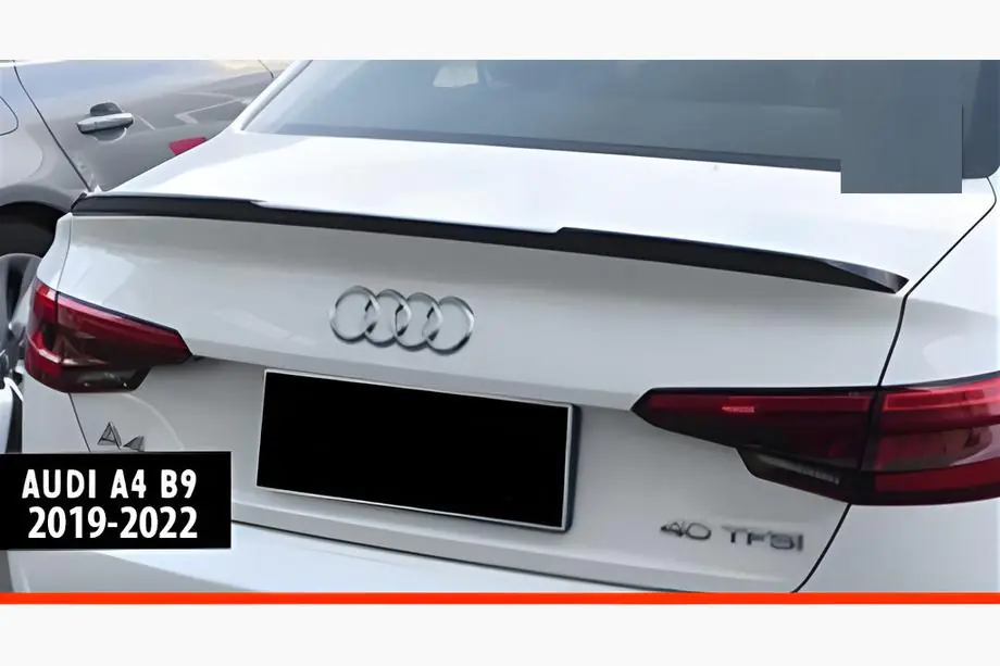 Audi A4 B9 2015-2024 гг. Спойлер DPT (Черный Глянец)