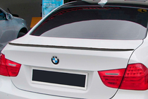 BMW 3 серия E90/E91 2005-2011 гг. Спойлер M3-Style (для E90, черный глянец) фото 5