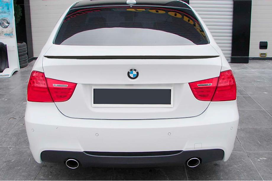 BMW 3 серия E90/E91 2005-2011 гг. Спойлер M3-Style (для E90, черный глянец) Image