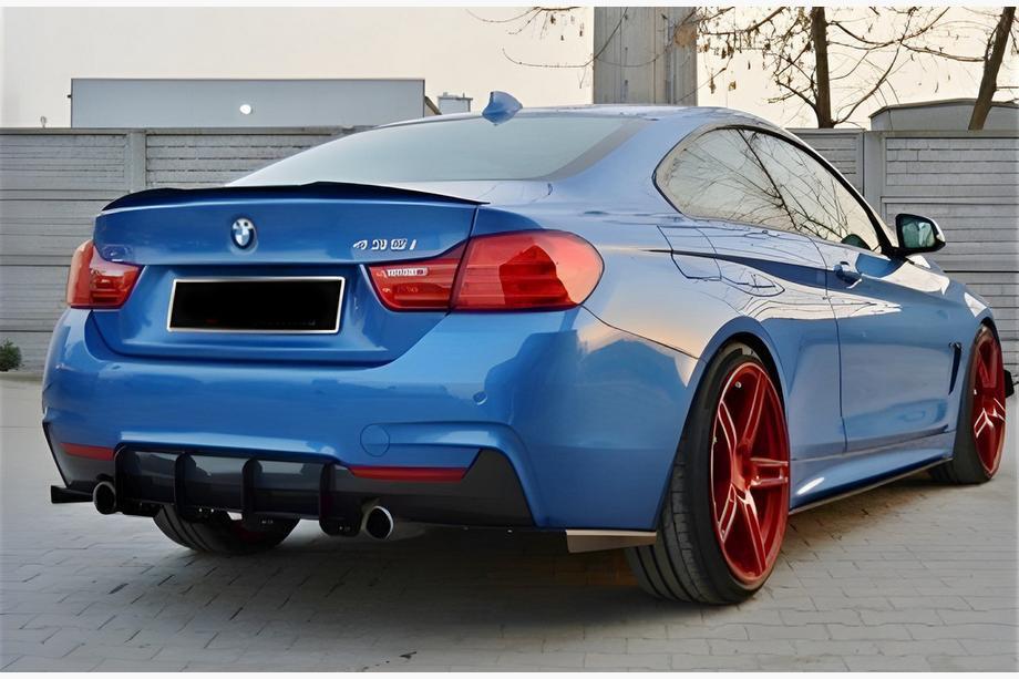 BMW 4 серия F32/F33/F36 2012-2020 гг. Спойлер M4-Style V2 (для F32, Черный Глянец) Image