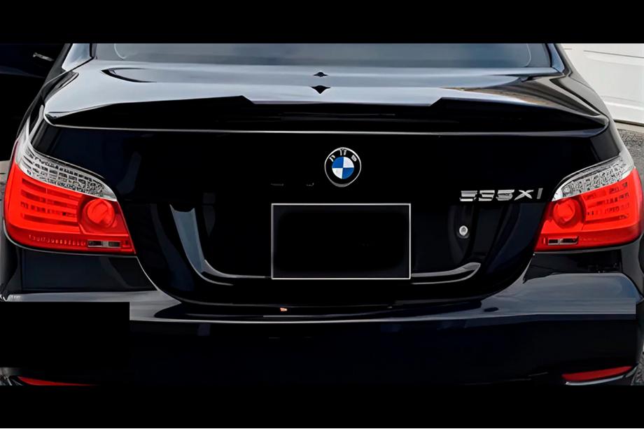 BMW 5 серия E60/E61 2003-2010 гг. Спойлер PSM-Style (Черный Глянец) Image