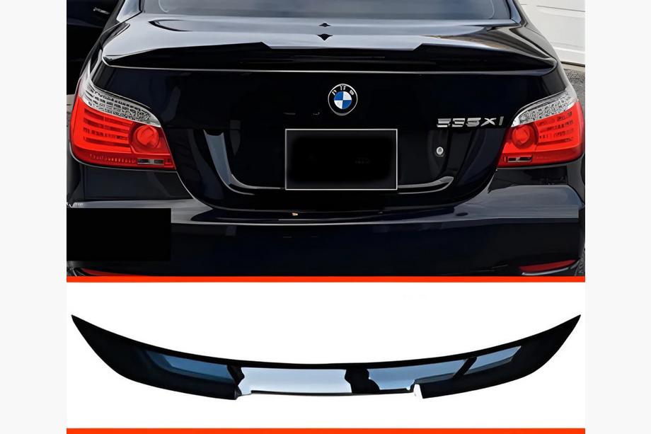 BMW 5 серия E60/E61 2003-2010 гг. Спойлер PSM-Style (Черный Глянец) Фото 3
