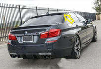 BMW 5 серия F10/F11 2010–2016 гг. Задний спойлер M4-Style V1 (для F10, Черный Глянец) фото 3