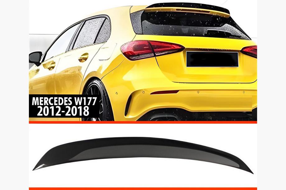 Mercedes A-сlass W176 2012-2018 гг. Спойлер DPT V-4 (Черный Глянец) Image