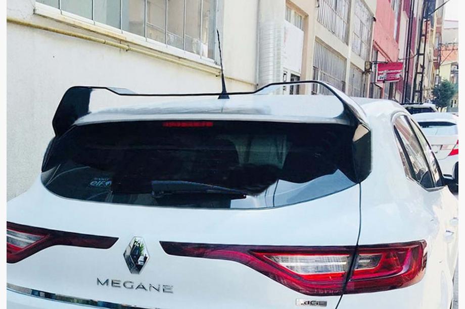 Renault Megane IV 2016-2025 гг. Спойлер DPT (HB, Черный Глянец) Image