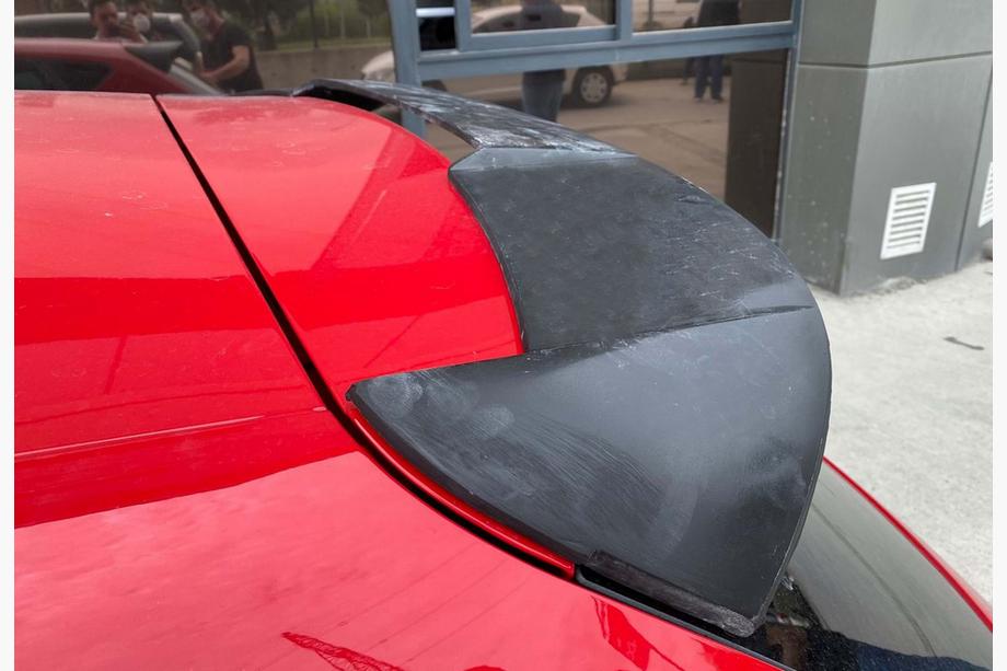 Seat Leon 2013-2020 гг. Спойлер DPT V-5 (Черный Глянец) Image