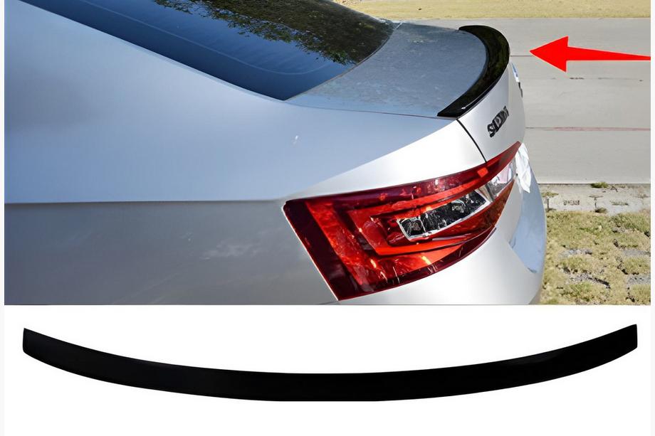 Skoda Superb 2015-2024 гг. Спойлер DPT V-1 (2019-2024, Черный Глянец) Image