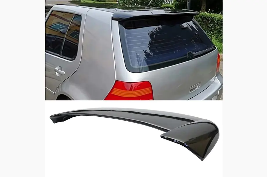 Volkswagen Golf 4 1997-2006 гг. Спойлер DPT V-1 (HB, Черный Глянец)