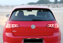 Volkswagen Golf 7/E-Golf 2012-2020 гг. Спойлер DPT V-1 (HB, Черный Глянец) фото 4