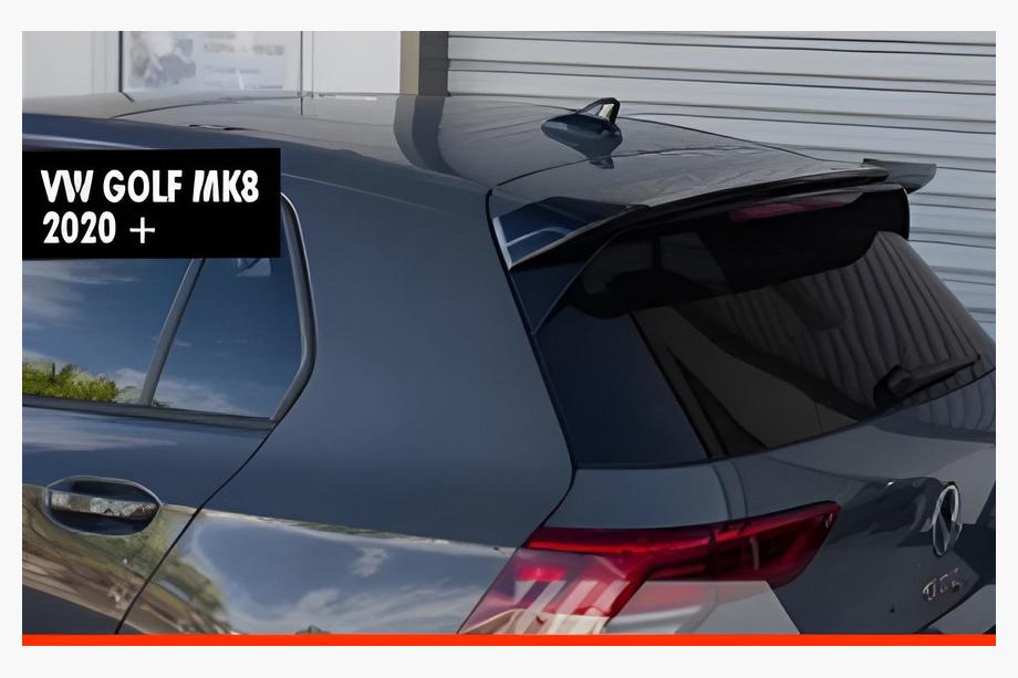 Volkswagen Golf 8 2019- гг. Спойлер DPT V-2 (HB, Черный Глянец) Image