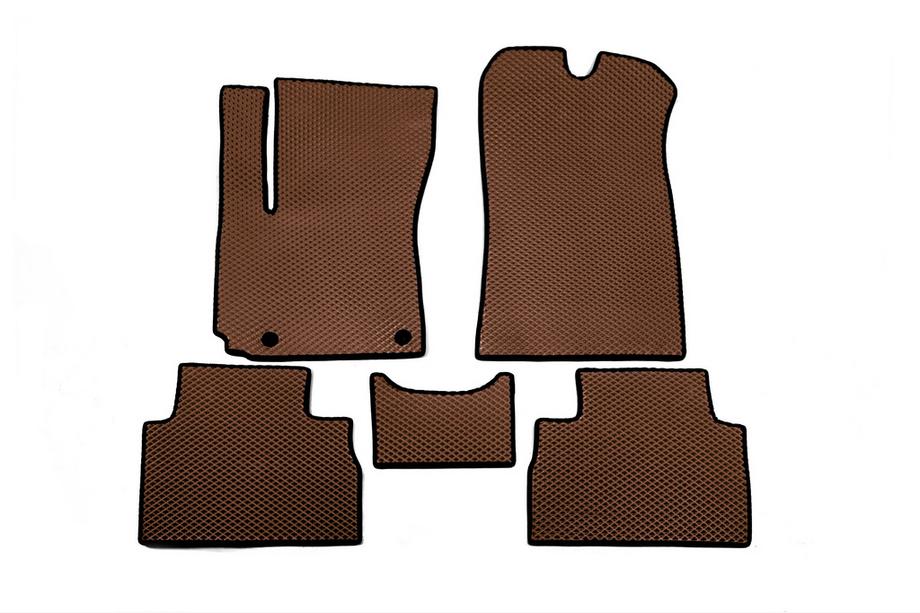 Kia Soul III 2019- гг. Коврики EVA для Electro (Коричневые) Image