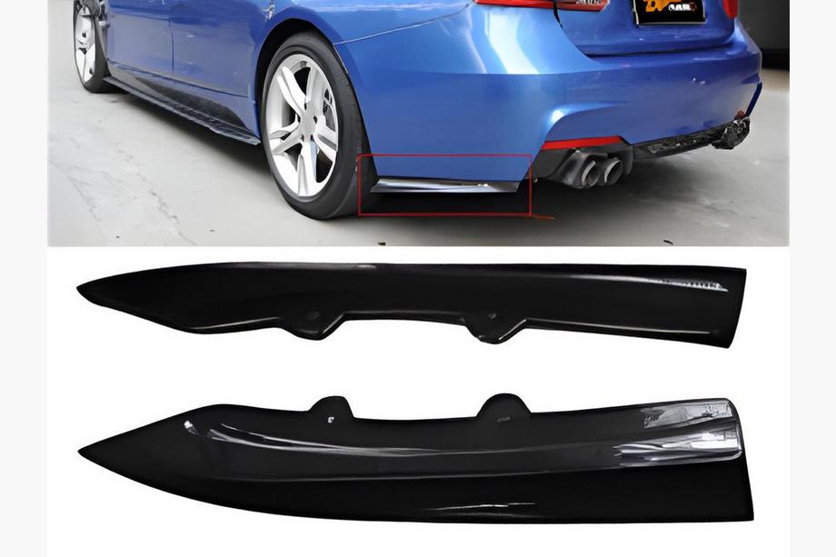 BMW 3 серия F30/F31 2012-2019 гг. Задние накладки Flap DPT (Черный Глянец) Image