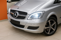 Mercedes Vito W639 2004-2014 гг. Передняя решетка Diamond Silver (2010-2014) фото 1