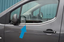 Opel Combo 2019- гг. Окантовка окон Omsa Line (2 шт, нержавейка) фото 1