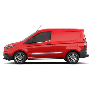 Окантовка окон Omsa Line (2 шт, нержавейка) Ford Courier 2023- гг.