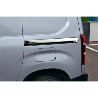 Молдинги раздвижной двери нержавеющая сталь (2 шт.) Citroen Berlingo/Multispace 2018- гг. фото 2