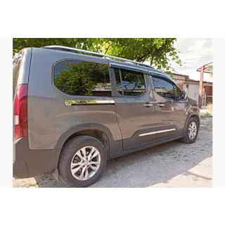 Молдинги раздвижной двери нержавеющая сталь (2 шт.) Citroen Berlingo/Multispace 2018- гг. фото 1