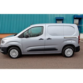 Молдинги раздвижной двери нержавеющая сталь (2 шт.) Opel Combo 2019- гг. фото 3