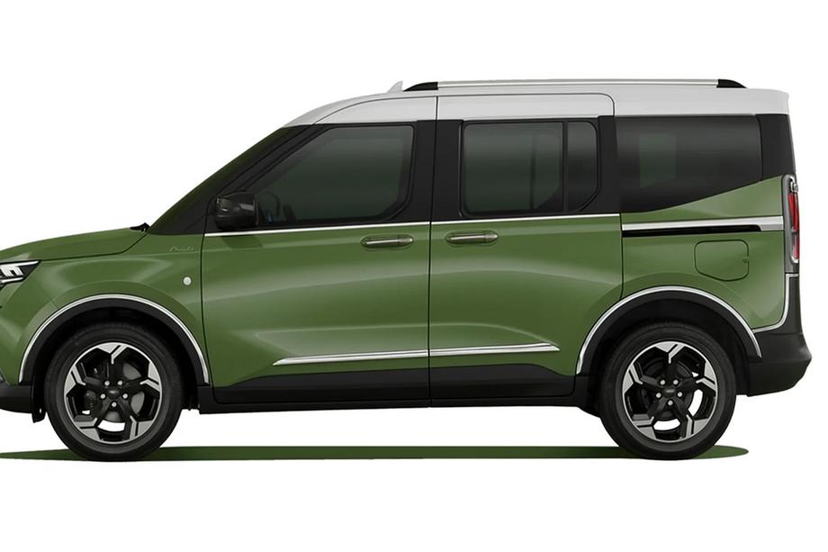 Ford Courier 2023- гг. Дверные молдинги OmsaLine (4 шт, нержавейка) Image