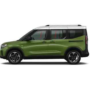 Окантовка окон Omsa Line (4 шт, нержавейка) Ford Courier 2023- гг.
