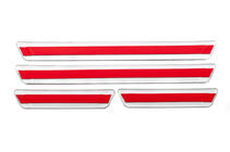 Универсальные накладки на пороги Audi V-3 (4 шт., нержавейка) фото 4