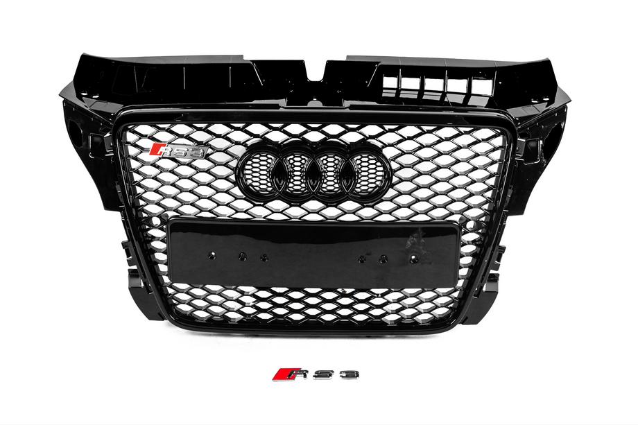 Audi A3 2003-2012 гг. Передняя Решетка RS-Style (2008-2012, черная с хромом) Image