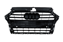Audi A3 2012-2020 гг. Передняя Решетка S-Style (2016-2020, Черная с Хромом) фото 4