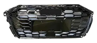 Audi A3 2020- гг. Передняя решетка радиатора S-Style (черная) фото 1