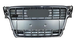Audi A4 B8 2007-2015 гг. Передняя решетка RS-Style (2007-2011, серая с хромом) фото 1