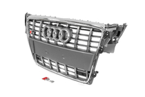 Audi A4 B8 2007-2015 гг. Передняя решетка RS-Style (2007-2011, серая с хромом) фото 2