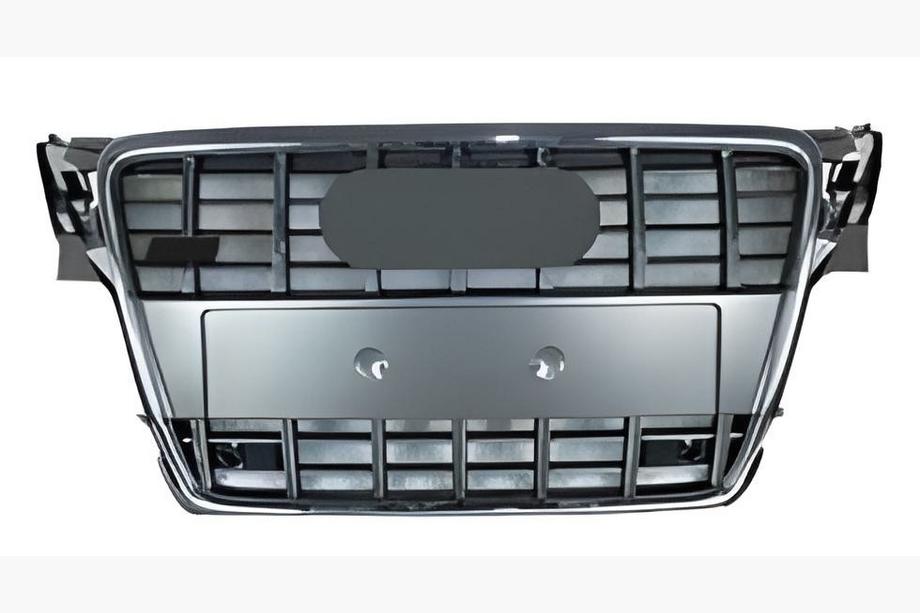 Audi A4 B8 2007-2015 гг. Передняя решетка RS-Style (2007-2011, серая с хромом) Image