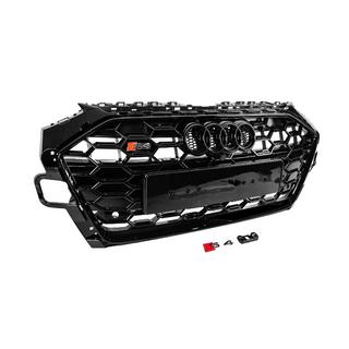 Передняя решетка радиатора S-Style (2020-2022, черная) фото 3