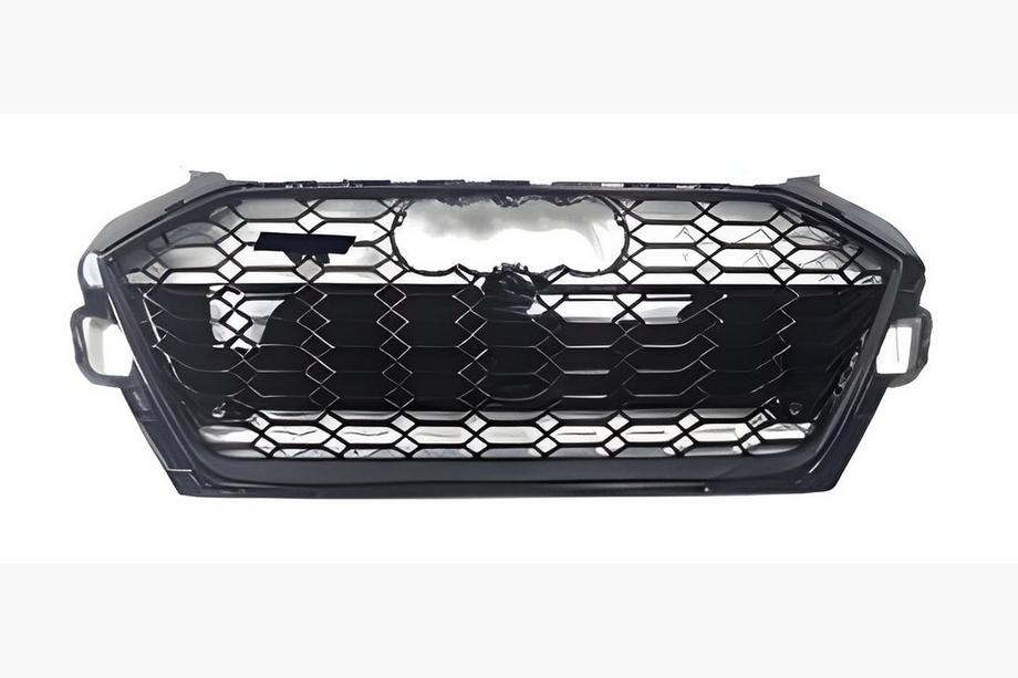 Audi A4 B9 2015-2024 гг. Передняя решётка радиатора в стиле RS (2019-2024, чёрная) Image