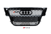 Audi A5 2007-2015 гг. Передняя решетка RS-Style (2007-2011, черная) фото 1