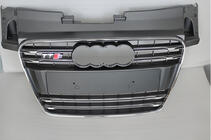 Audi ТТ 2006-2014 гг. Передняя решетка S-Style (2008-2014, черная с хромом) фото 1