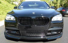 BMW 7 серия F01/F02 2008-2015 гг. Решетка Ноздри 1 Полоса (Черный Глянец) фото 1