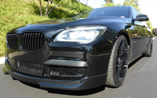 BMW 7 серия F01/F02 2008-2015 гг. Решетка Ноздри 1 Полоса (Черный Глянец) фото 3
