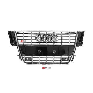 Передняя решетка радиатора S-Style (2007-2011, черная с хромом) Audi A5 2007-2015 гг. фото 1