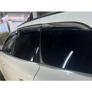 Ветровики с хромированным молдингом Niken Luxury (6 шт) Volvo XC60 2009-2017 гг. фото 2
