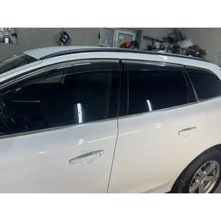 Ветровики с хромированным молдингом Niken Luxury (6 шт) Volvo XC60 2009-2017 гг. фото 4