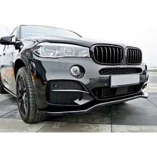 Передний лип-спойлер DPT V-1 (для M-Sport, Черный Глянец) фото 3