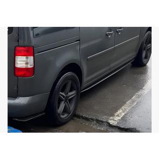 Боковые Пороги Performance (черные) Volkswagen Caddy 2004-2010 гг. фото 2