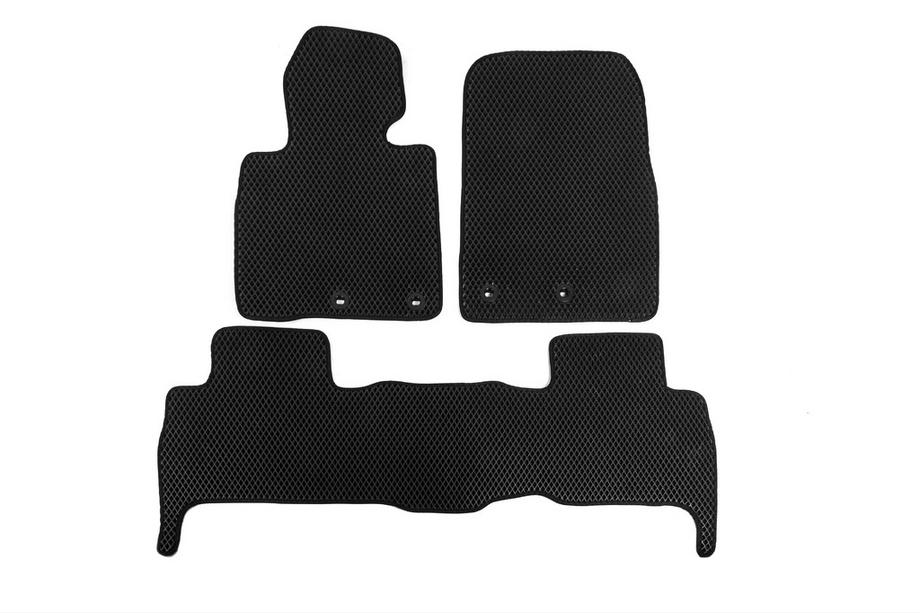 Toyota Land Cruiser 200 2007-2021 гг. Коврики EVA V-2 (2012-2021, Черный) Image