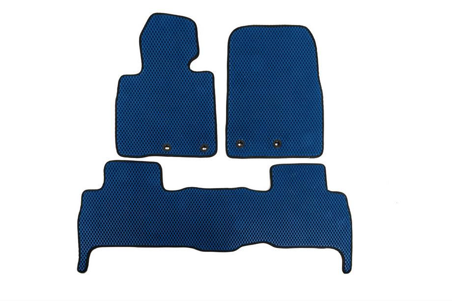 Lexus LX570/450d 2008-2022 гг. Коврики EVA V-2 (2012-2021, Синие) Image