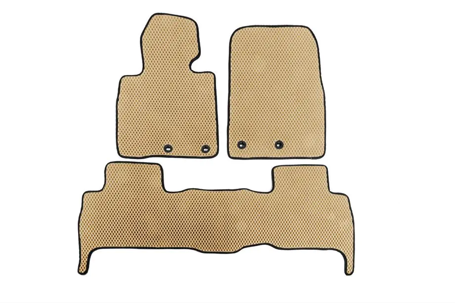 Toyota Land Cruiser 200 2007-2021 гг. Коврики EVA V-2 (2012-2021, Бежевые) Image