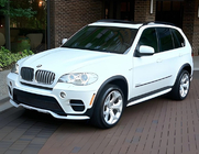 BMW X5 E70 2007-2013 гг. Накладка на передний бампер (2010-2013, грунтованная под покраску) фото 2