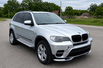BMW X5 E70 2007-2013 гг. Накладка-сплиттер на передний бампер (для 2010-2013 Base, под покраску) фото 3