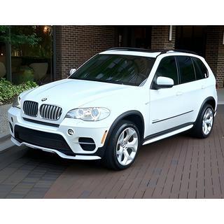 Накладка на передний бампер (2010-2013, грунтованная под покраску) BMW X5 E70 2007-2013 гг. фото 2