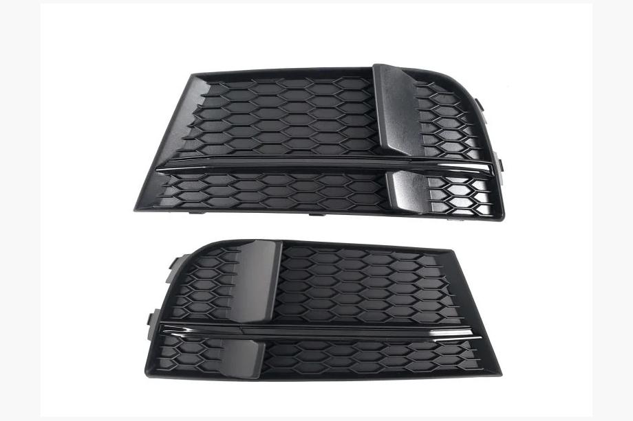 Решетки противотуманных фар S-Style V-1 (2016-2020, 2 шт, Черный) Image