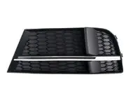 Audi A3 2012-2020 гг. Решетки противотуманных фар S-Style V-2 (2016-2020, 2 шт, Черный) фото 3